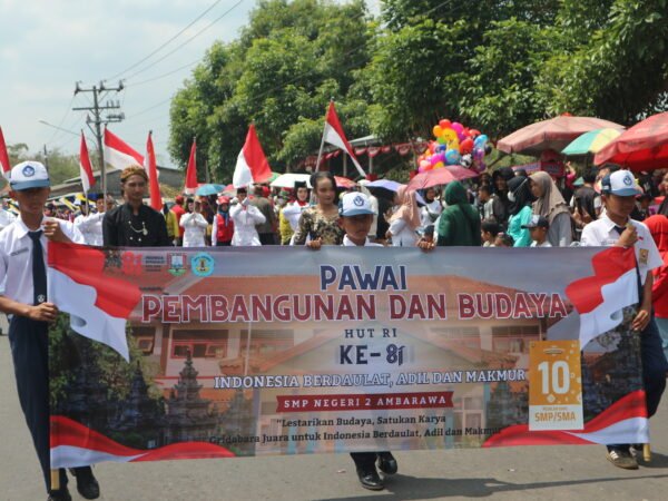 Semarak Karnaval HUT ke-81 RI, SMP Negeri 2 Ambarawa Tampilkan Kreativitas dan Kekayaan Budaya Nusantara